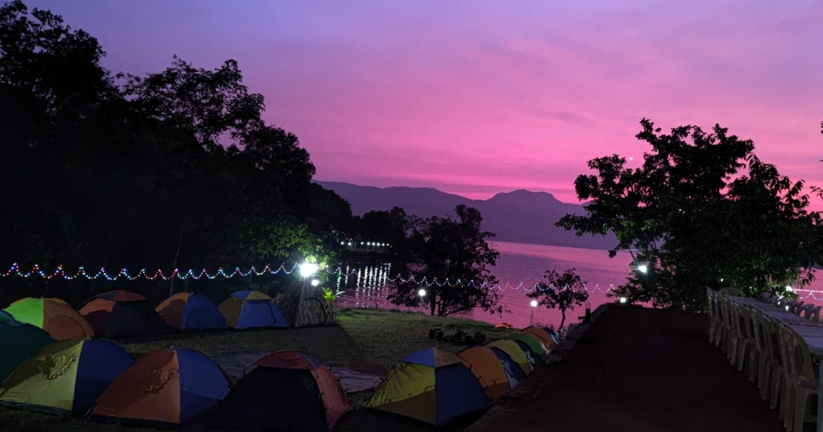 Vasota overnight camping by Shivsagar reservoir